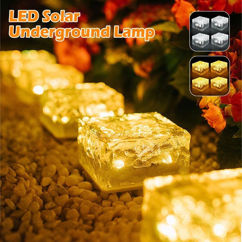 4 Pieces Solar LED Ice Cubes – Outdoor Lighting for Pathways-Solar Wind LED Chime