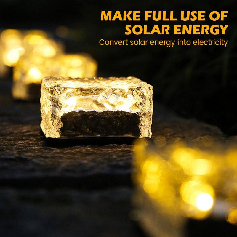 4 Pieces Solar LED Ice Cubes – Outdoor Lighting for Pathways-Solar Wind LED Chime