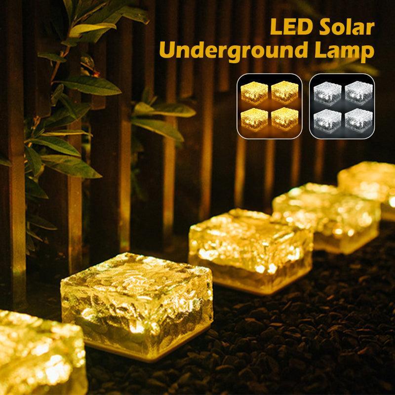 4 Pieces Solar LED Ice Cubes – Outdoor Lighting for Pathways-Solar Wind LED Chime