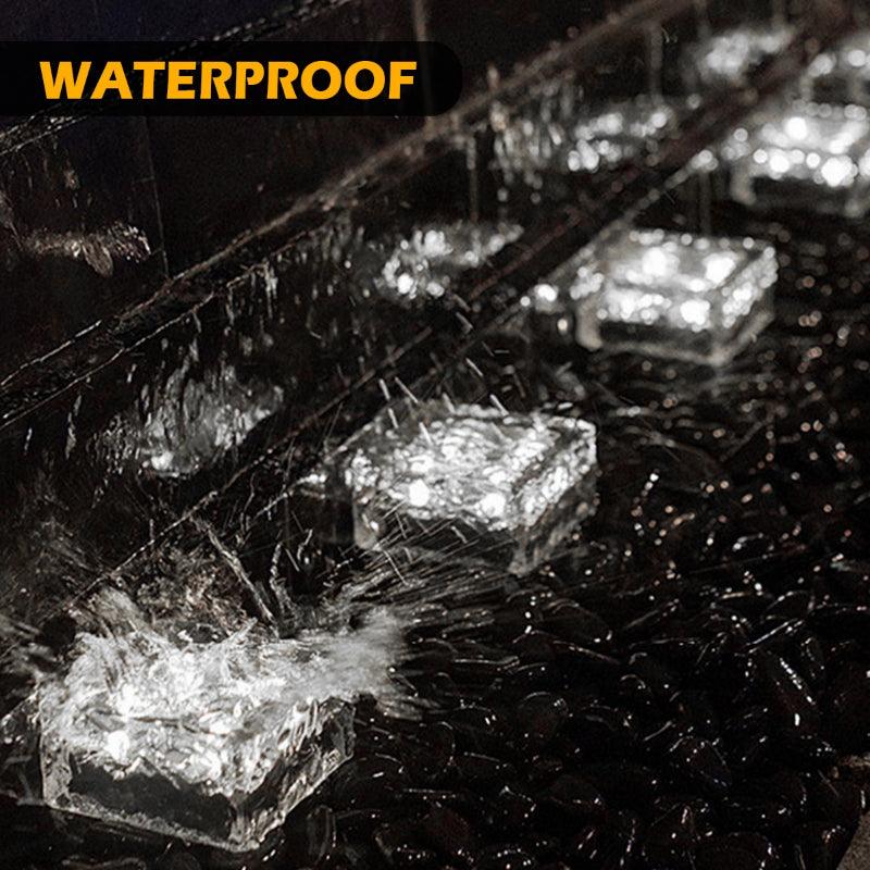 4 Pieces Solar LED Ice Cubes – Outdoor Lighting for Pathways-Solar Wind LED Chime