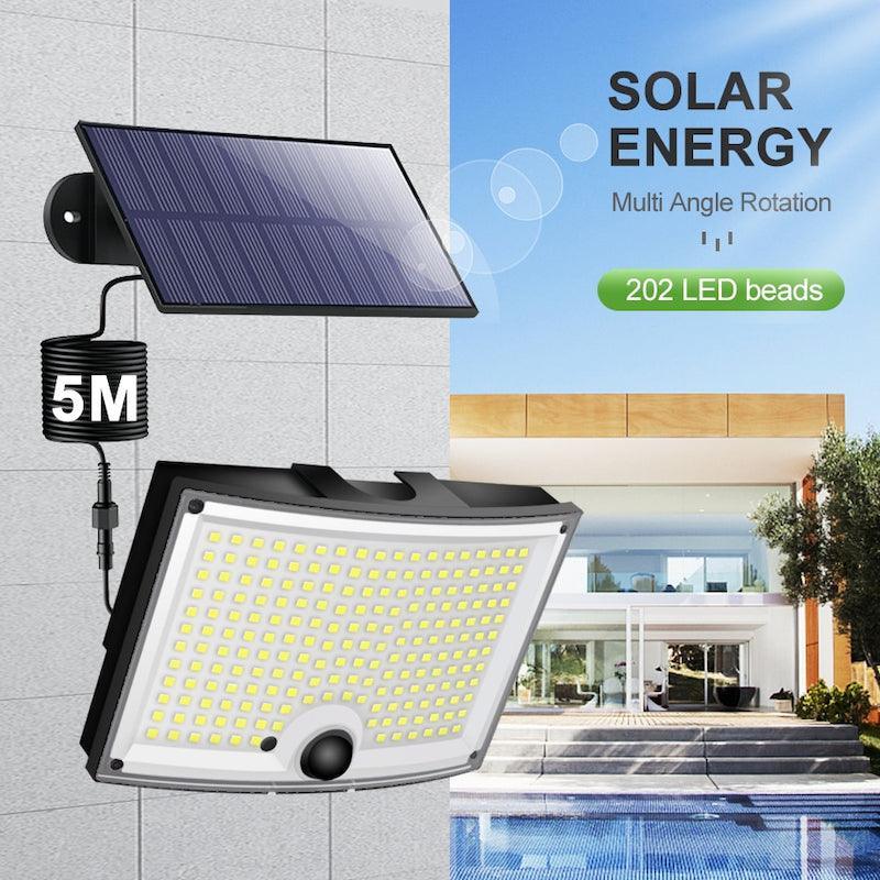 200 LED Motion Sensor Solar Lights – Bright Outdoor Security-Solar Wind LED Chime
