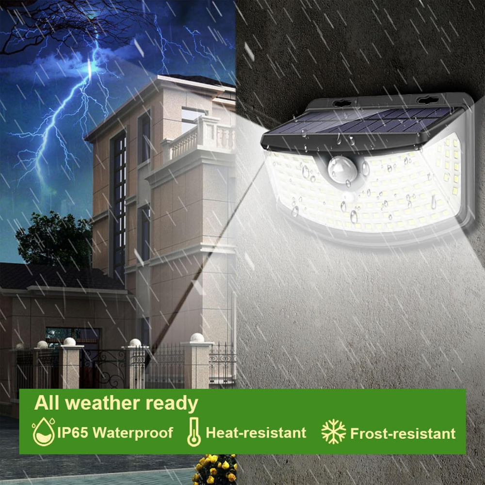 Solar Motion Sensor Lights 120 LEDs