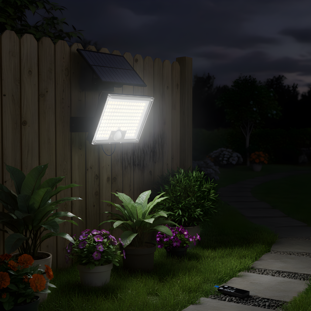172LED Split Solar Motion Sensor Light Outdoor With Remote