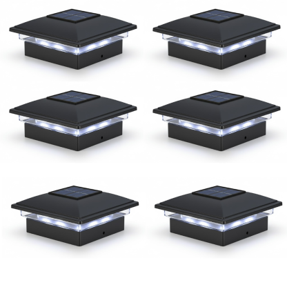 Dual Mode Waterproof Solar Post Cap Lights for Outdoor Fence