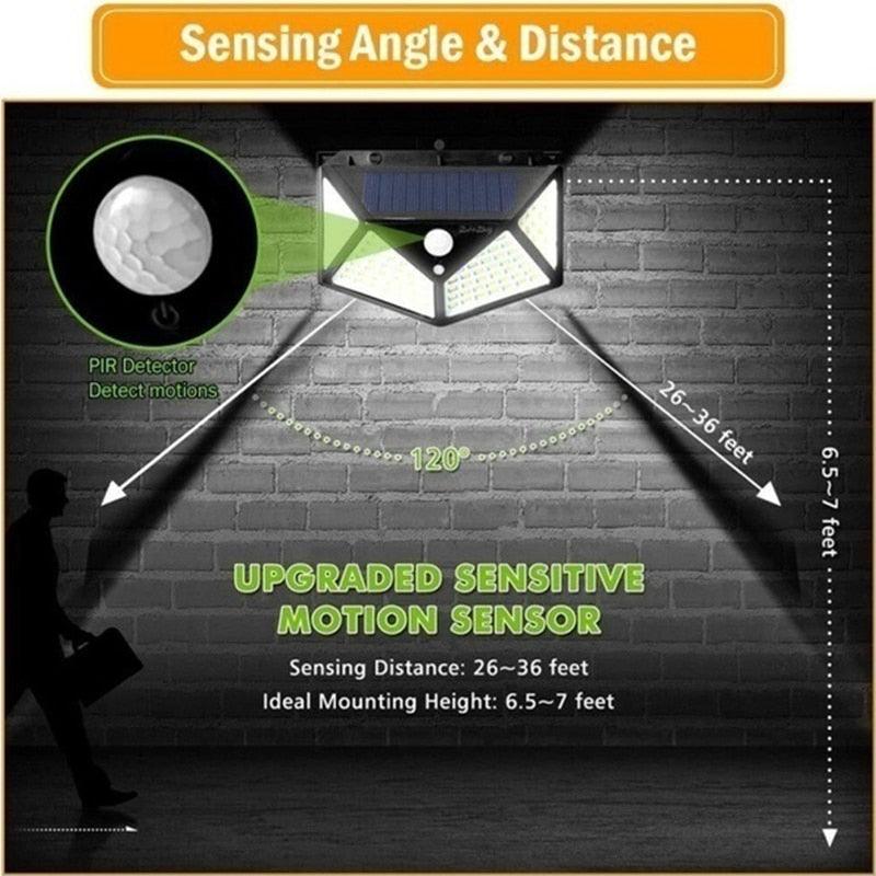 100 LED Solar Wall Motion Light – Bright and Weatherproof-Solar Wind LED Chime