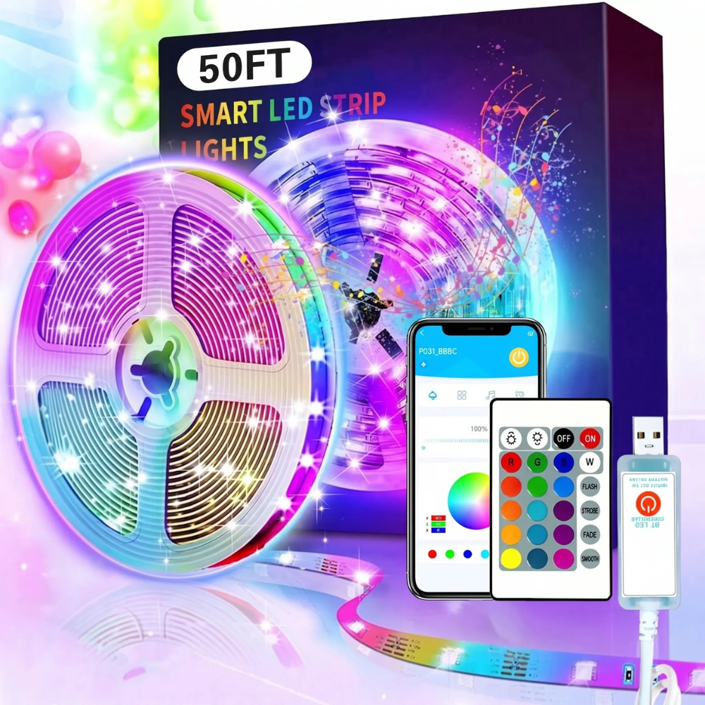USB Powered Portable Bluetooth LED Strip Lights