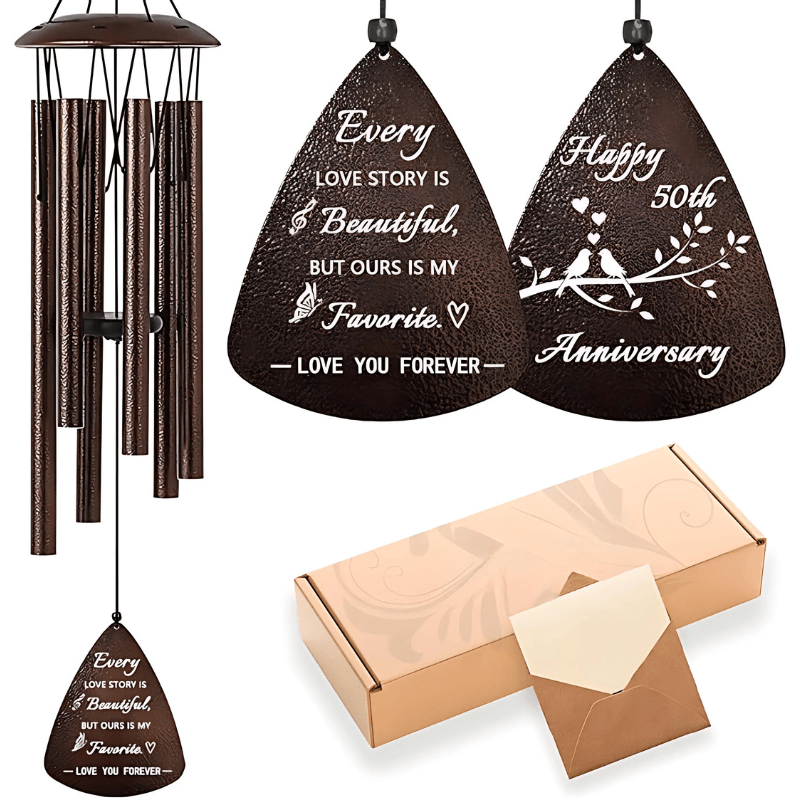 Retirement Wind Chime Gift-Solar Wind LED Chime