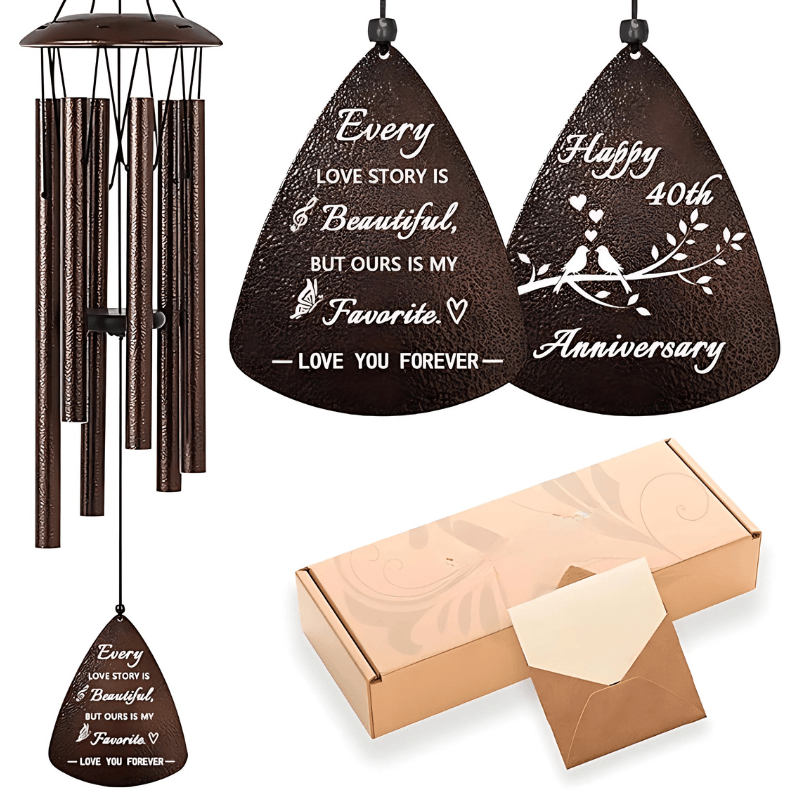Retirement Wind Chime Gift-Solar Wind LED Chime