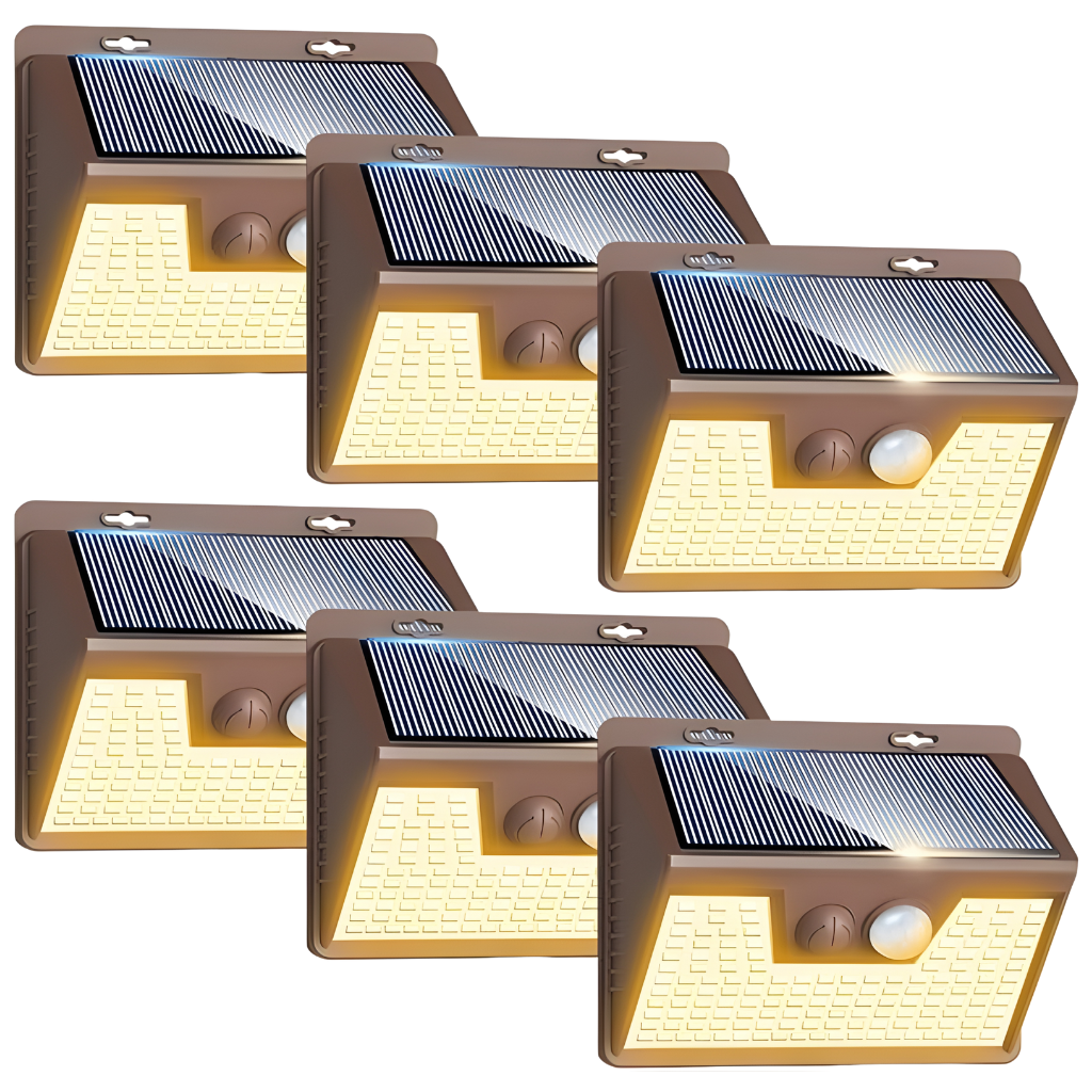 140LED Solar Security Fence Lights For Wall Garden Yard Outside