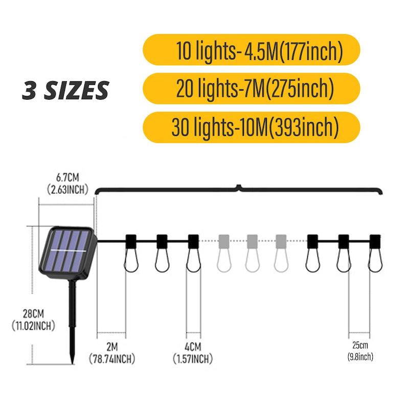 LED Solar String Lights – Waterproof Decorative Outdoor Lighting-Solar Wind LED Chime