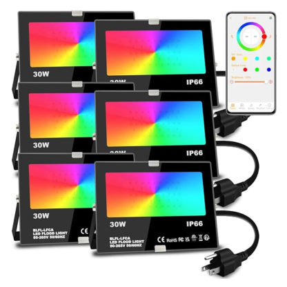 RGBW Smart 30W LED Flood Outdoor Lights