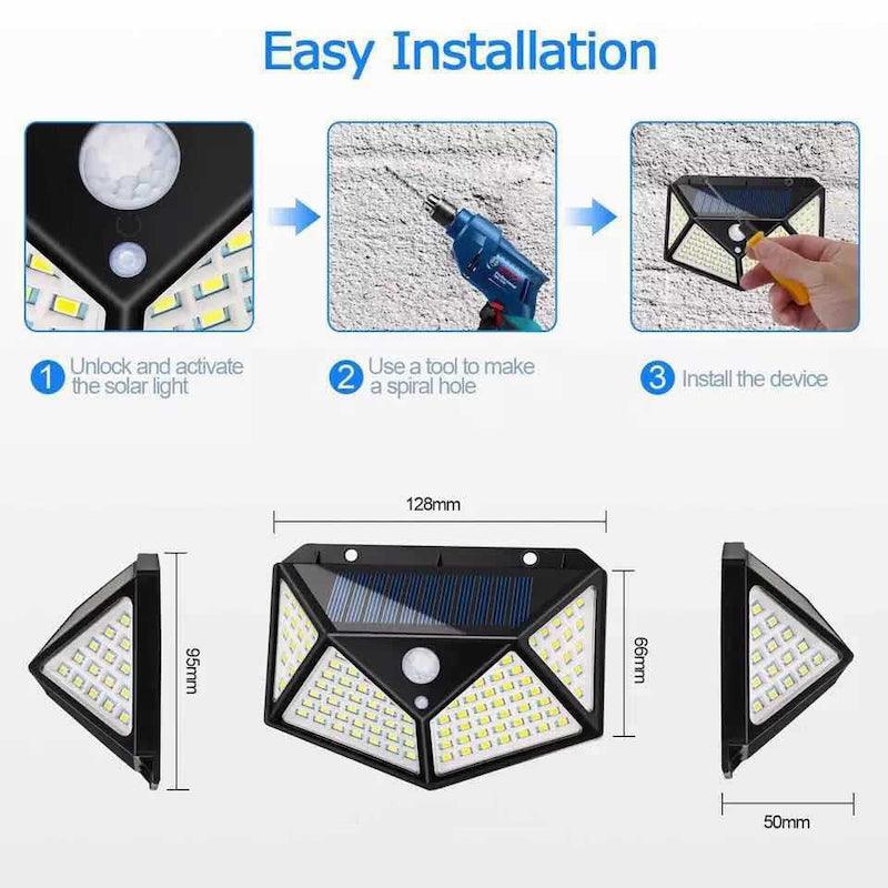 100 Solar Wall Lights Outdoor – Bright And energy Efficient-Solar Wind LED Chime