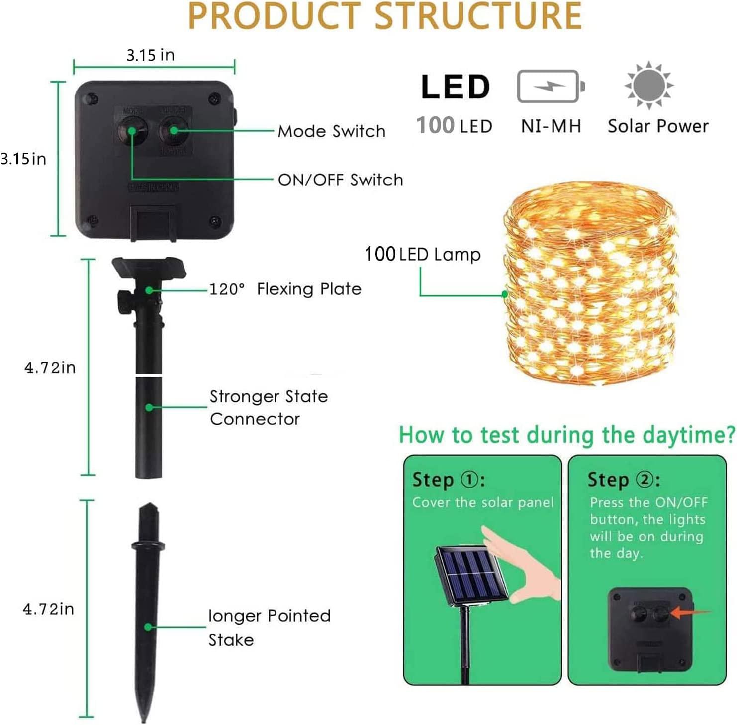 Mini Solar String Lights – Waterproof LED Outdoor Decoration-Solar Wind LED Chime