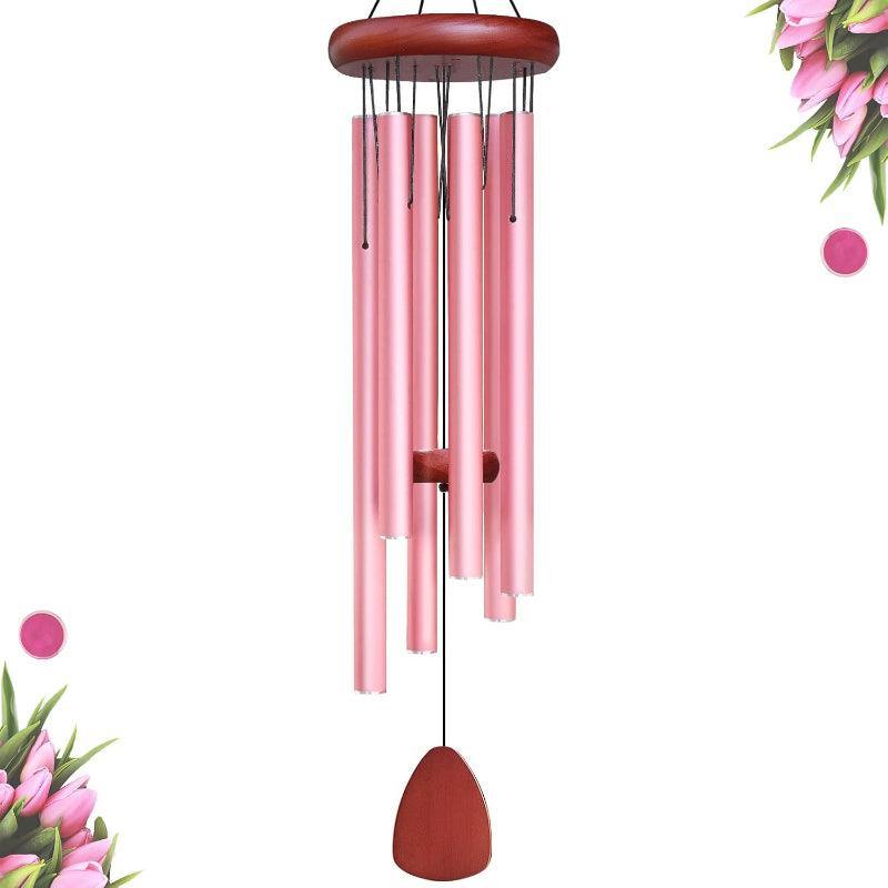 Outdoor Memorial Wind Chime With Teardrop Design-Solar Wind LED Chime