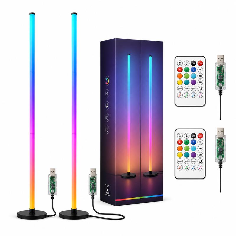 48 Inches Corner Floor Lamp With App And Remote Control