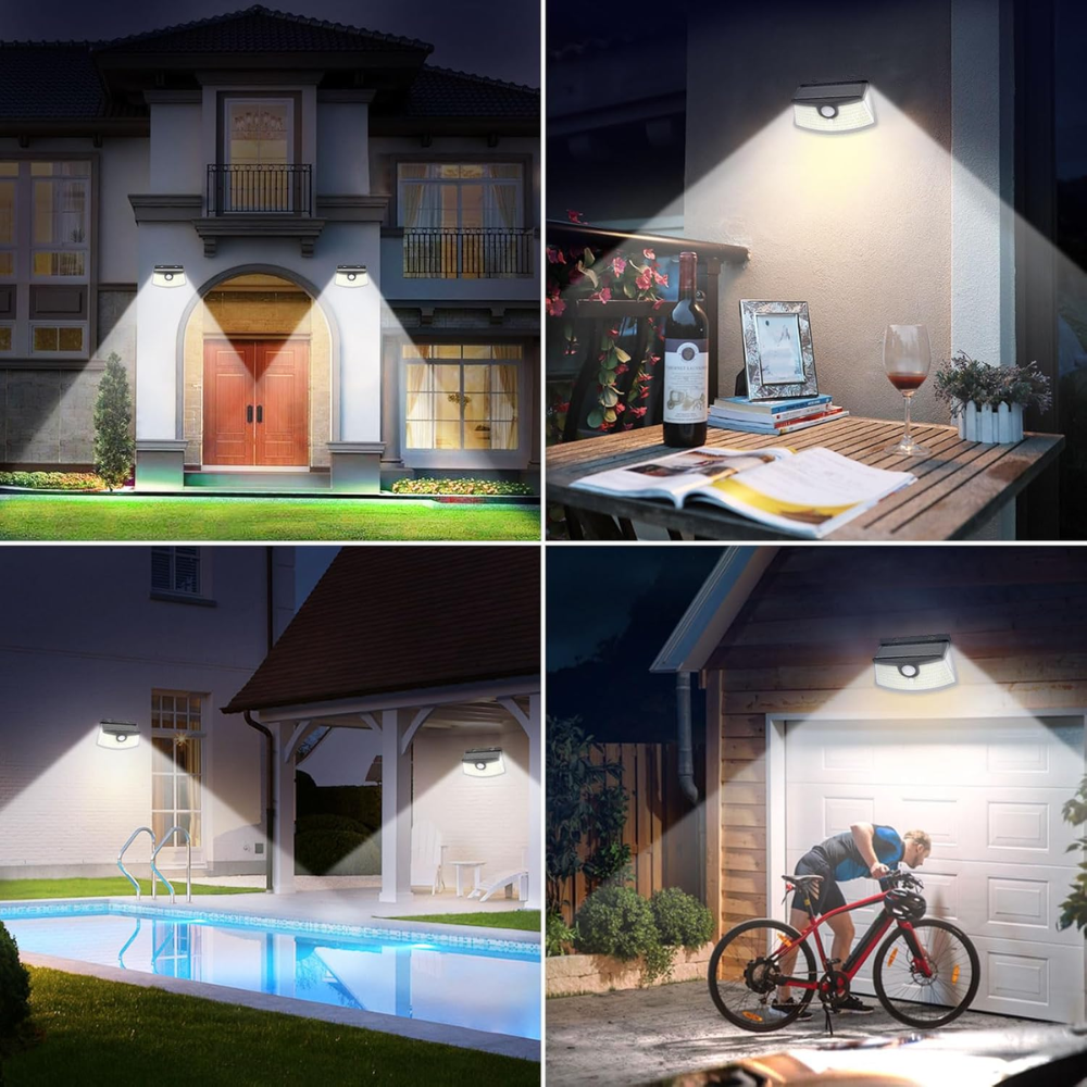 Solar Motion Sensor Lights 120 LEDs