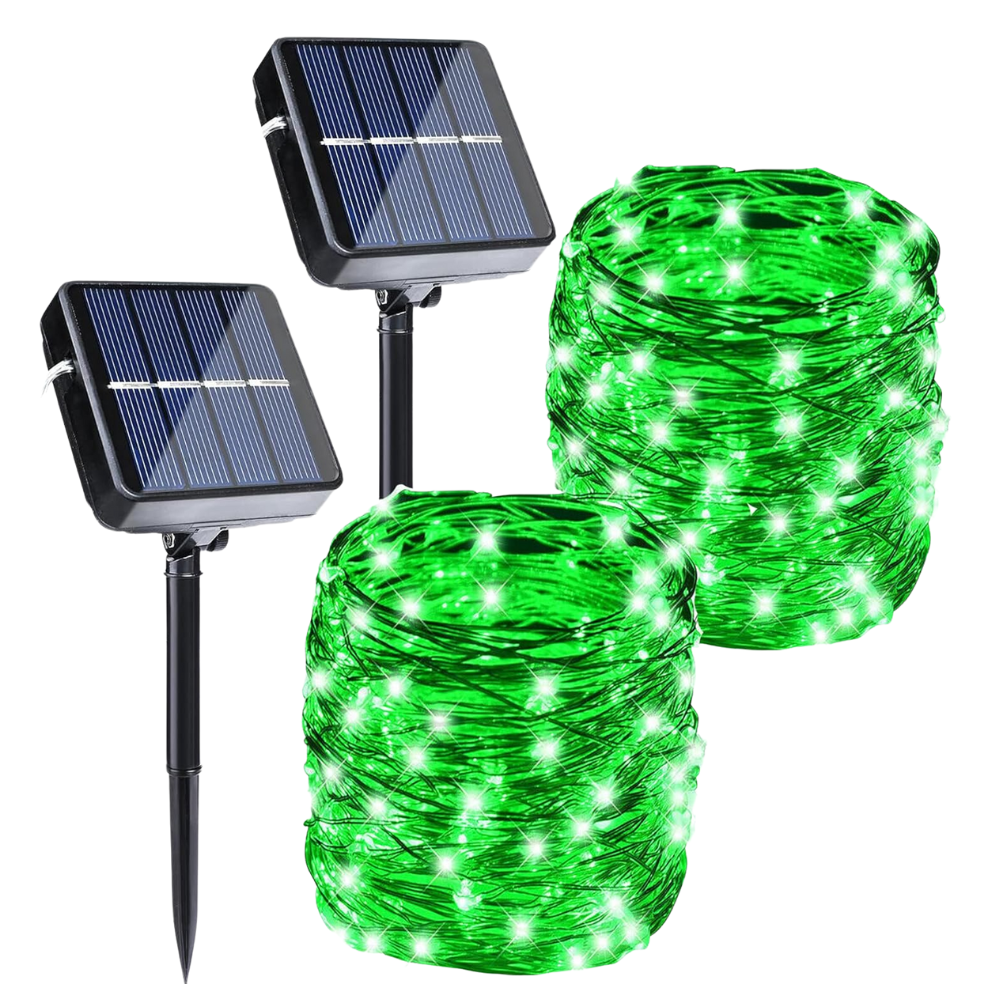 Halloween Solar String Lights Outdoor With 8 Twinkle Modes