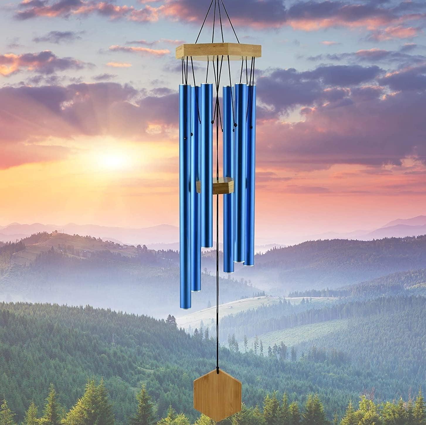 Solar Powered LED Garden Wind Chimes - Indoor And Outdoor Wind Chimes-Solar Wind LED Chime
