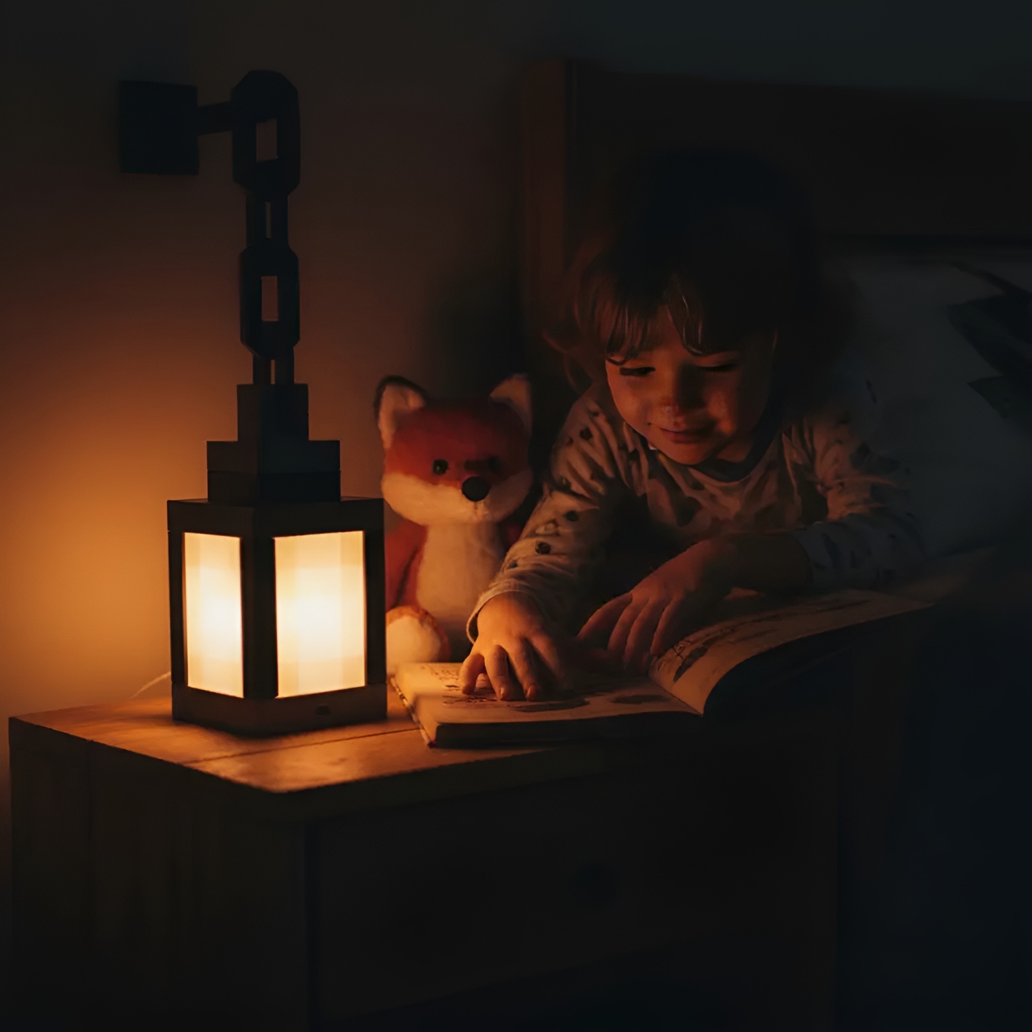 Pixel Minecraft Soul Lantern Night Lamp 16 Color RGB Rechargeable Light Remote Control Handmade