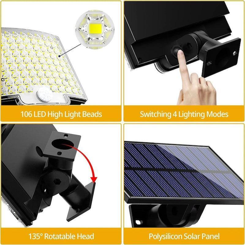 LED Outdoor Solar Light – Motion Sensor With Remote-Solar Wind LED Chime