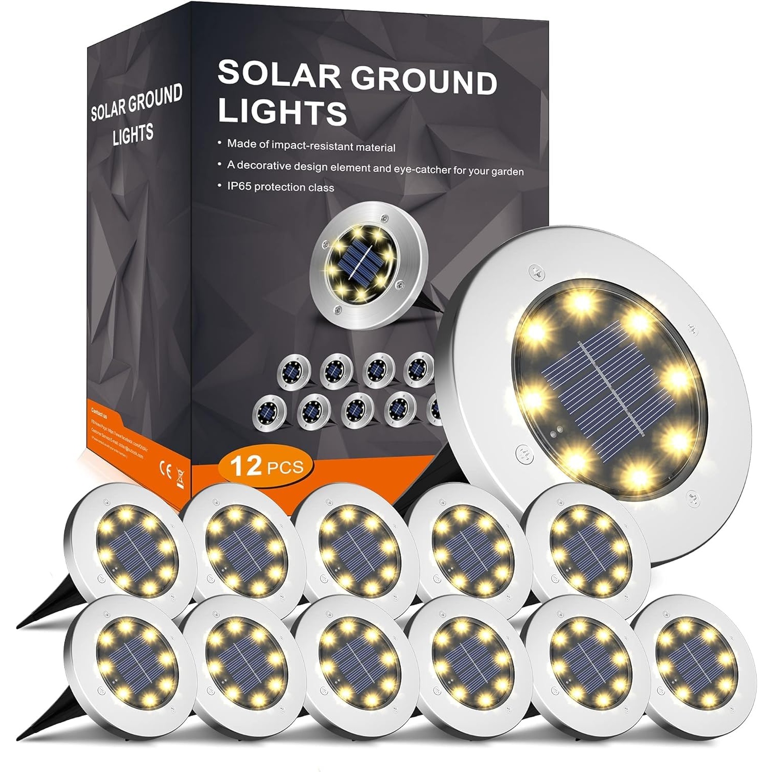 Outdoor Waterproof Solar Pathway Lights