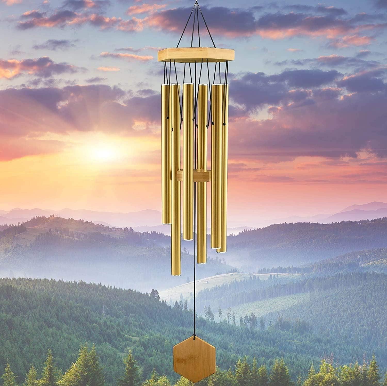 Solar Powered LED Garden Wind Chimes - Indoor And Outdoor Wind Chimes-Solar Wind LED Chime