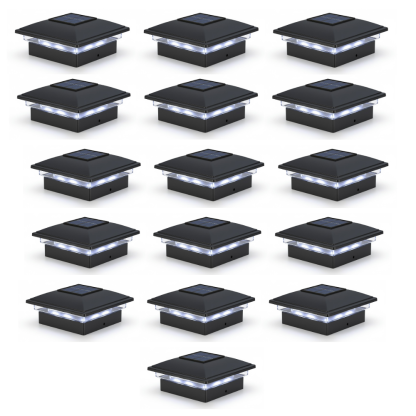 Dual Mode Waterproof Solar Post Cap Lights for Outdoor Fence