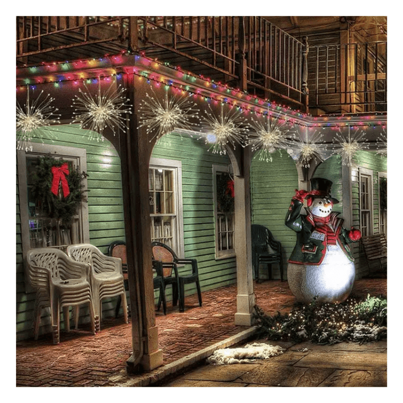 Starburst Hanging String Lights - Transform Your Home-Solar Wind LED Chime