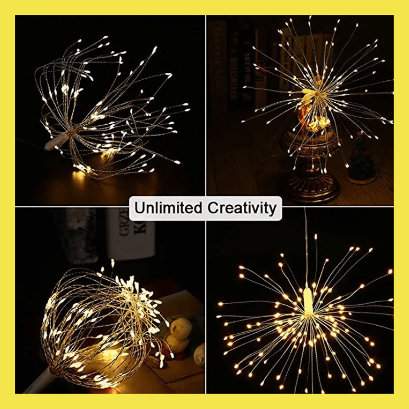 Starburst Hanging String Lights - Transform Your Home-Solar Wind LED Chime