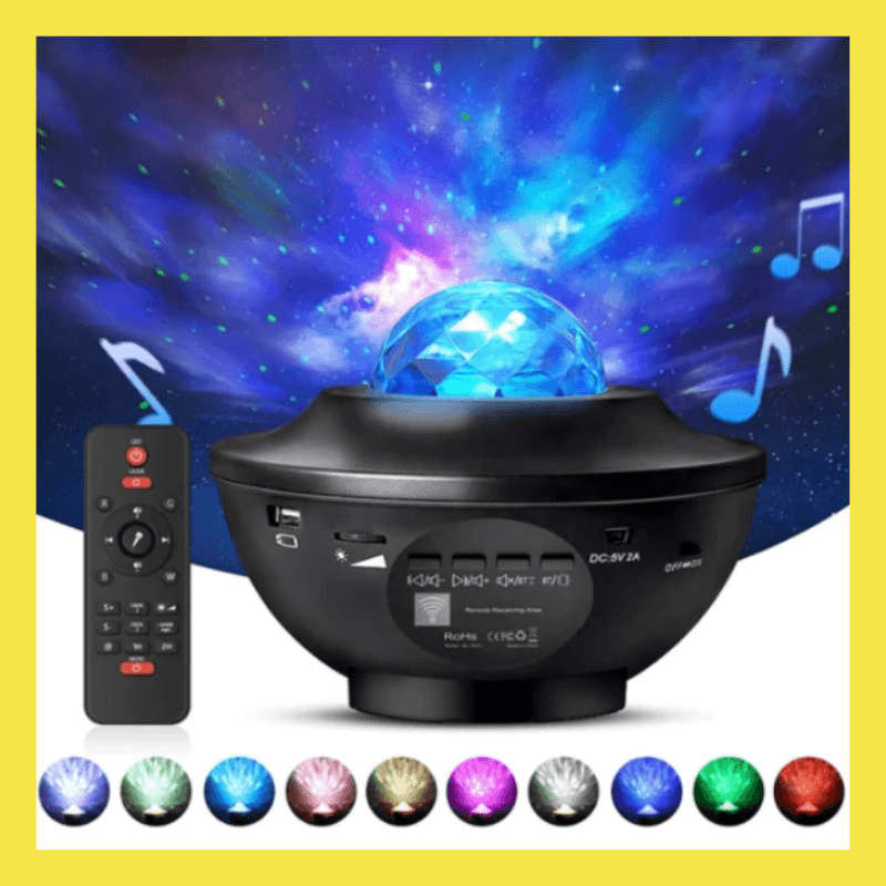 Smart Light Built-In Bluetooth Galaxy Projector-Solar Wind LED Chime
