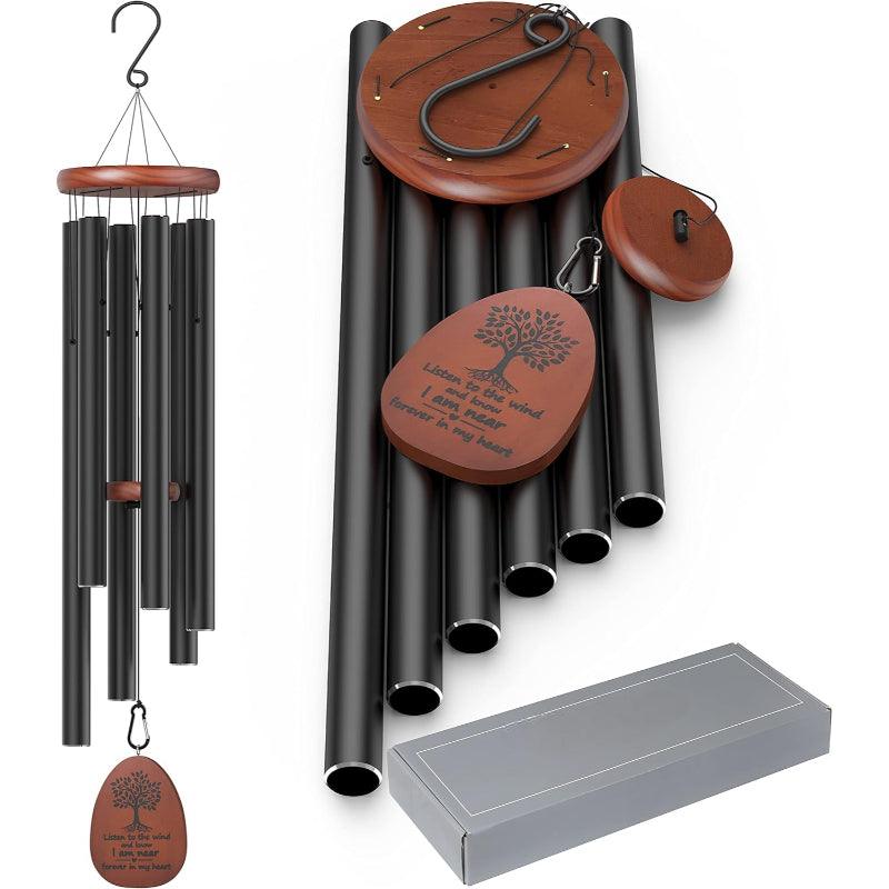 Tree Of Life Design Memorial Wind Chime-Solar Wind LED Chime