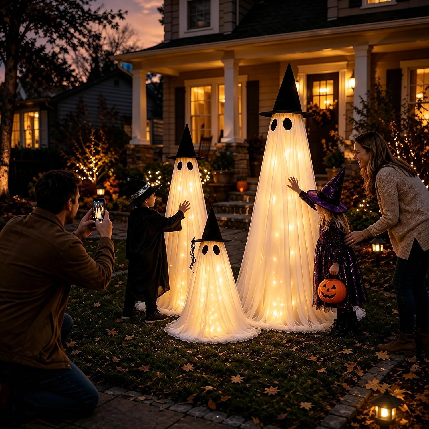 Halloween Light Up Figure For Outdoor Porch Garden And Yard Decor