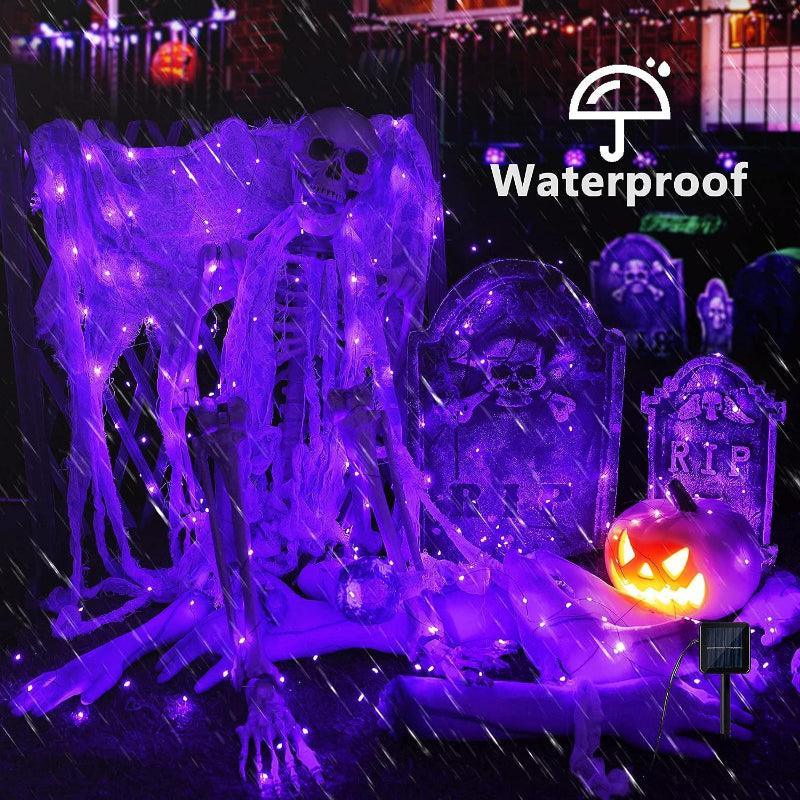 8 Modes Solar String Lights – Flexible Copper Wire Design-Solar Wind LED Chime