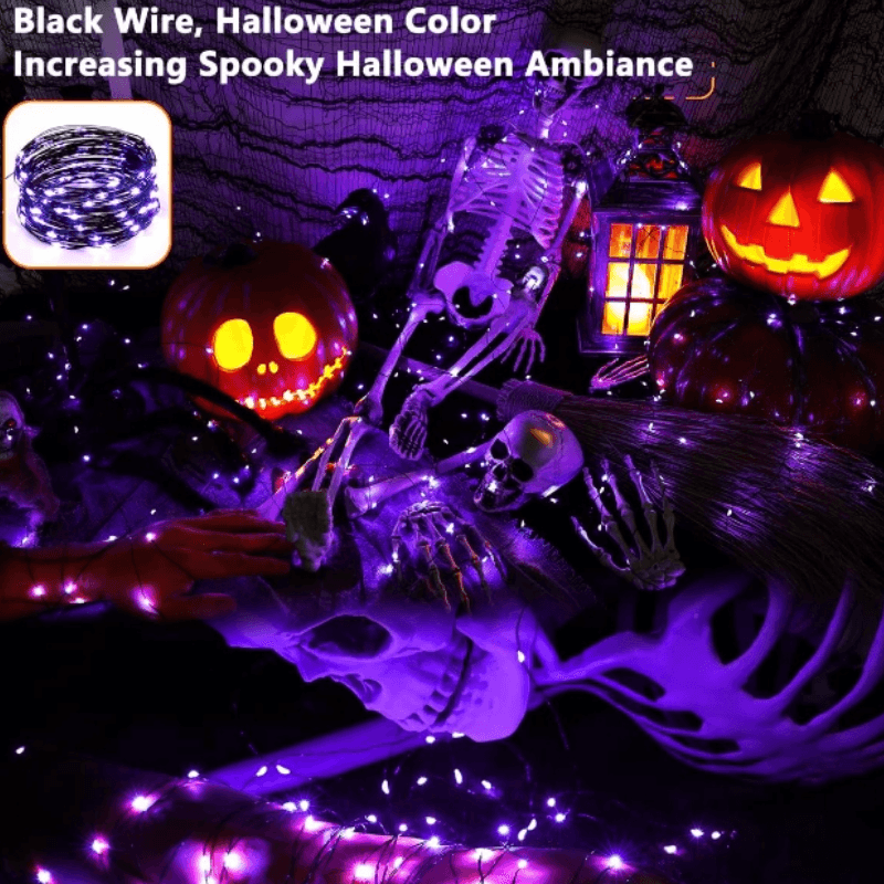 8 Modes Solar String Lights – Flexible Copper Wire Design-Solar Wind LED Chime