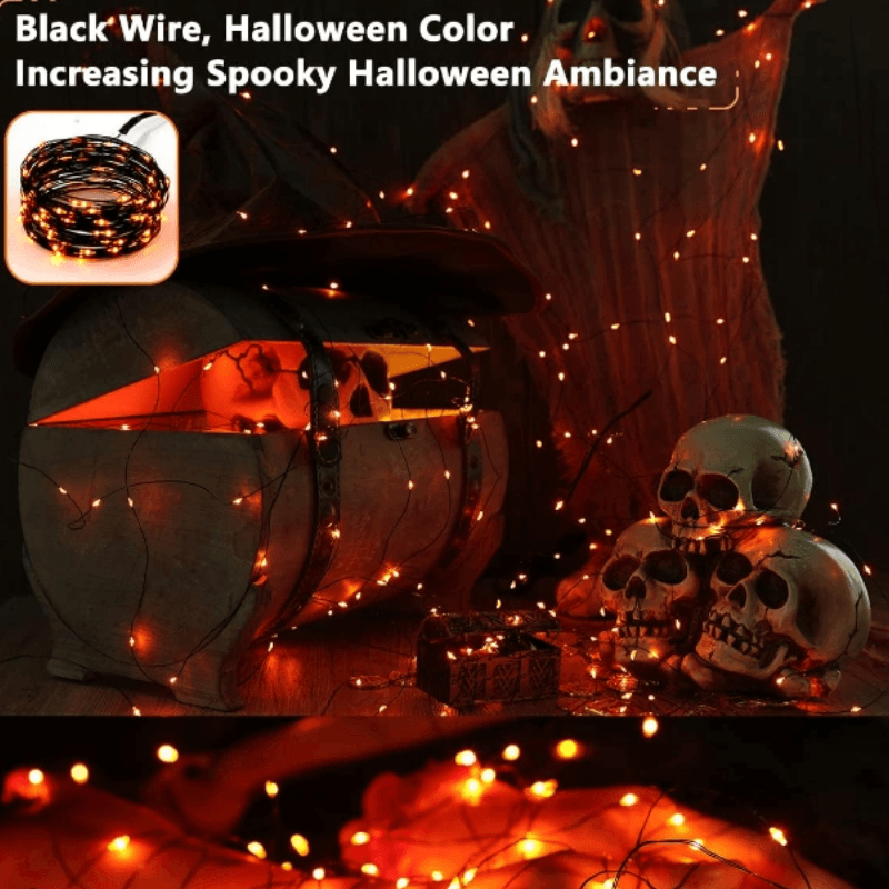 8 Modes Solar String Lights – Flexible Copper Wire Design-Solar Wind LED Chime