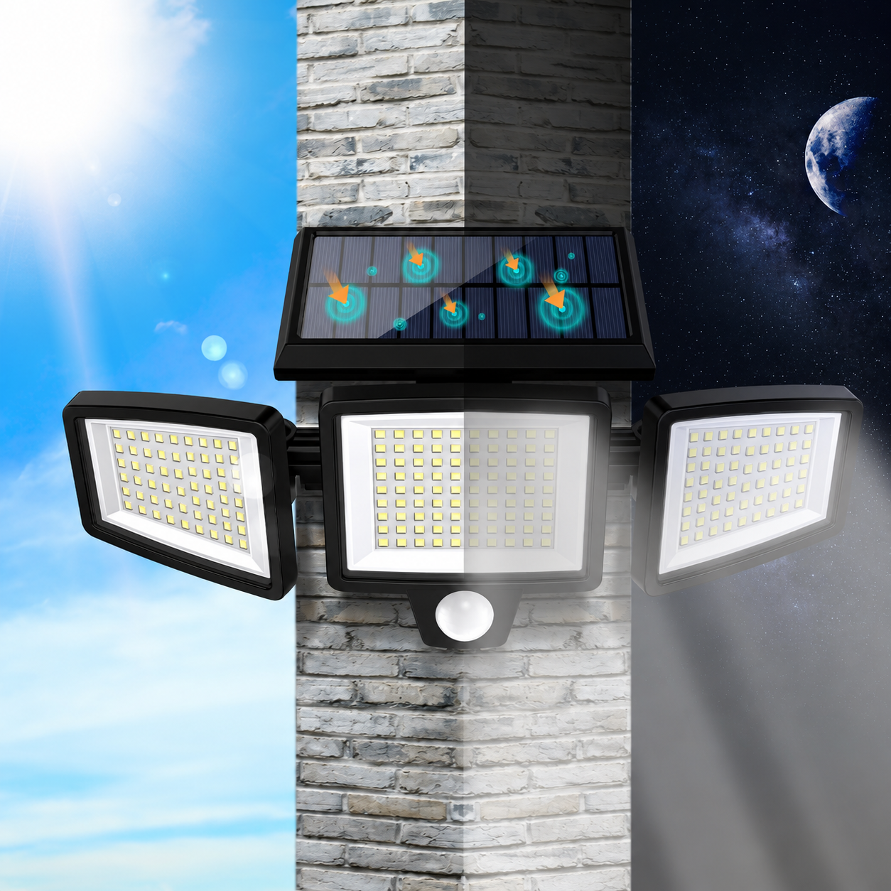 Outdoor Solar Flood Lights For Security 