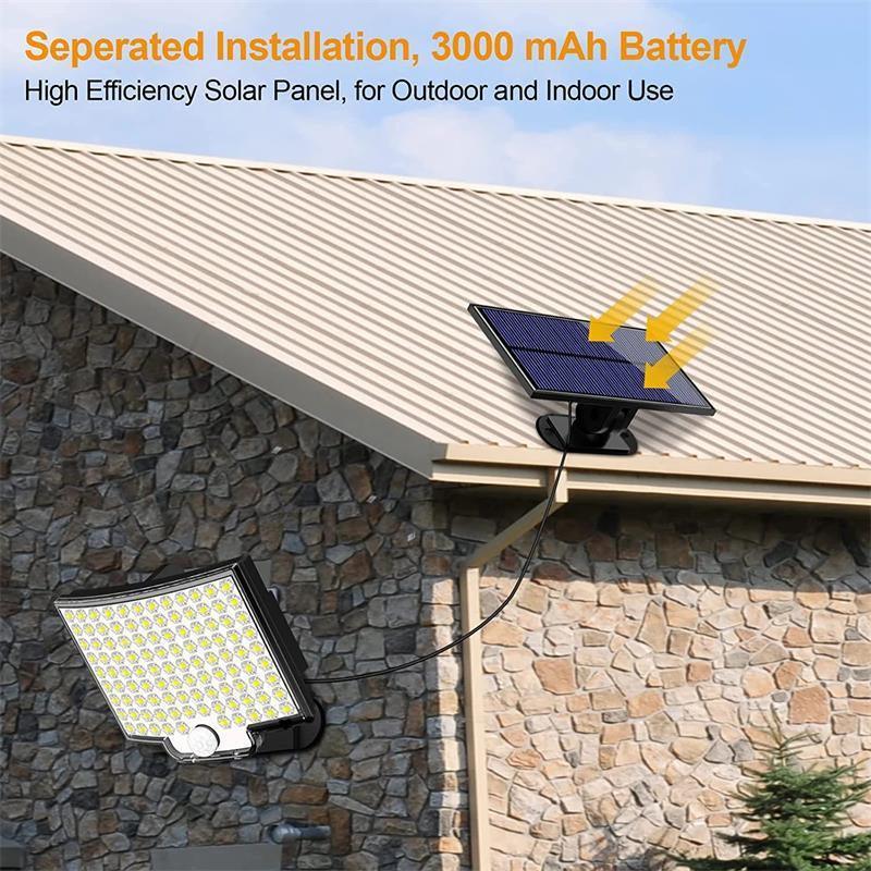 106 LED Outdoor Solar Light – Motion Sensor Security Lamp-Solar Wind LED Chime
