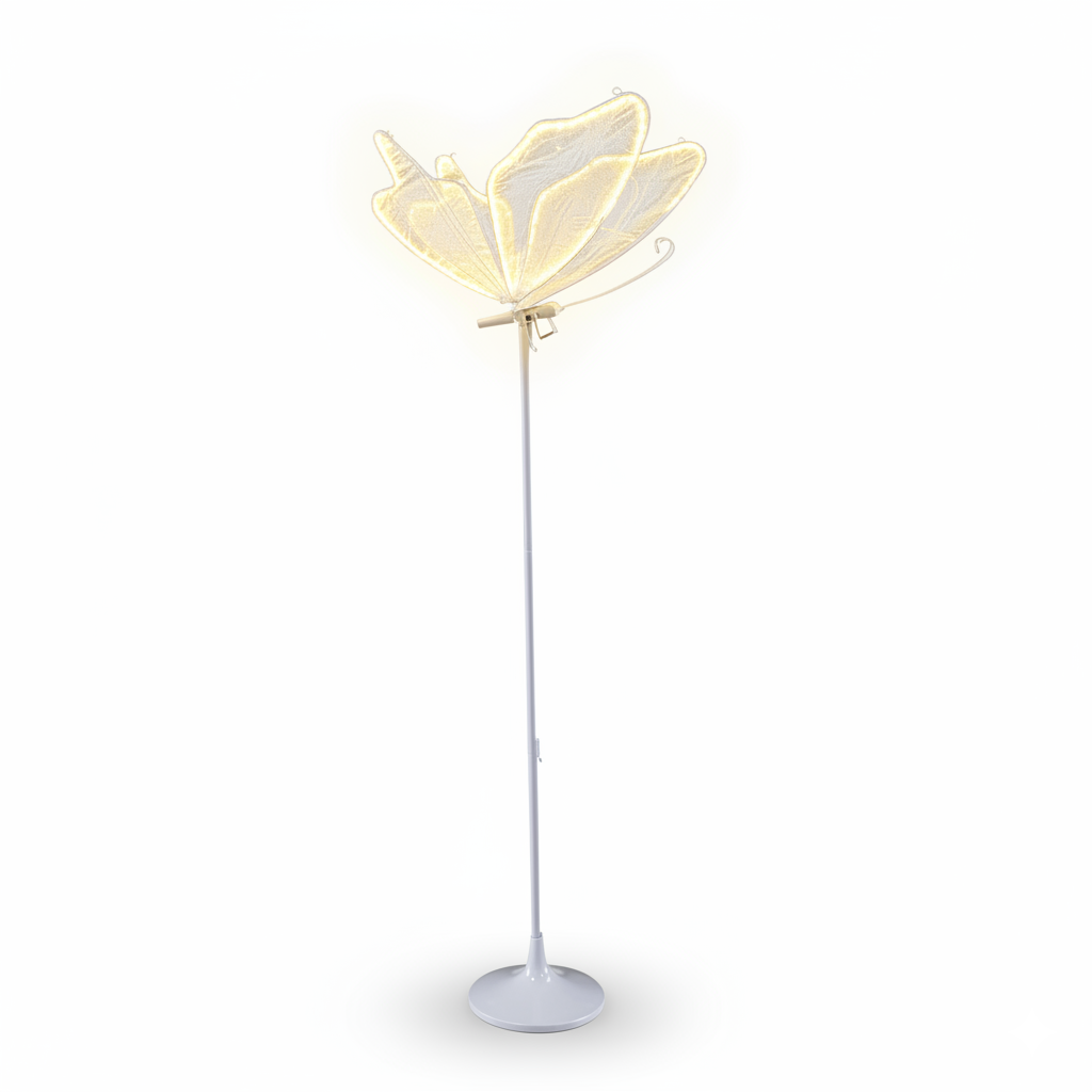 3 Color Butterfly Floor Lamp With LED Lighting For Home