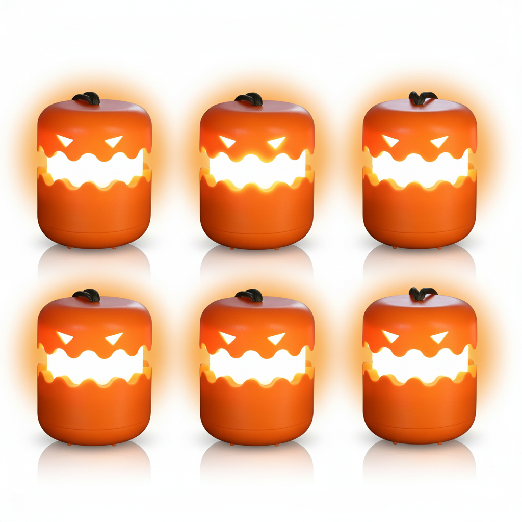 Halloween Pumpkin Lanterns 6 Pack Jack O Party Lights