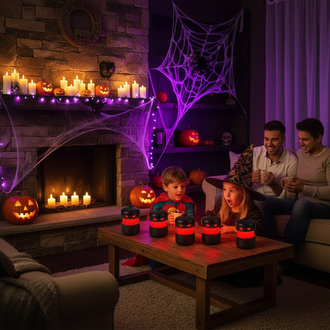 Halloween Pumpkin Lanterns 6 Pack Jack O Lantern Party Lights