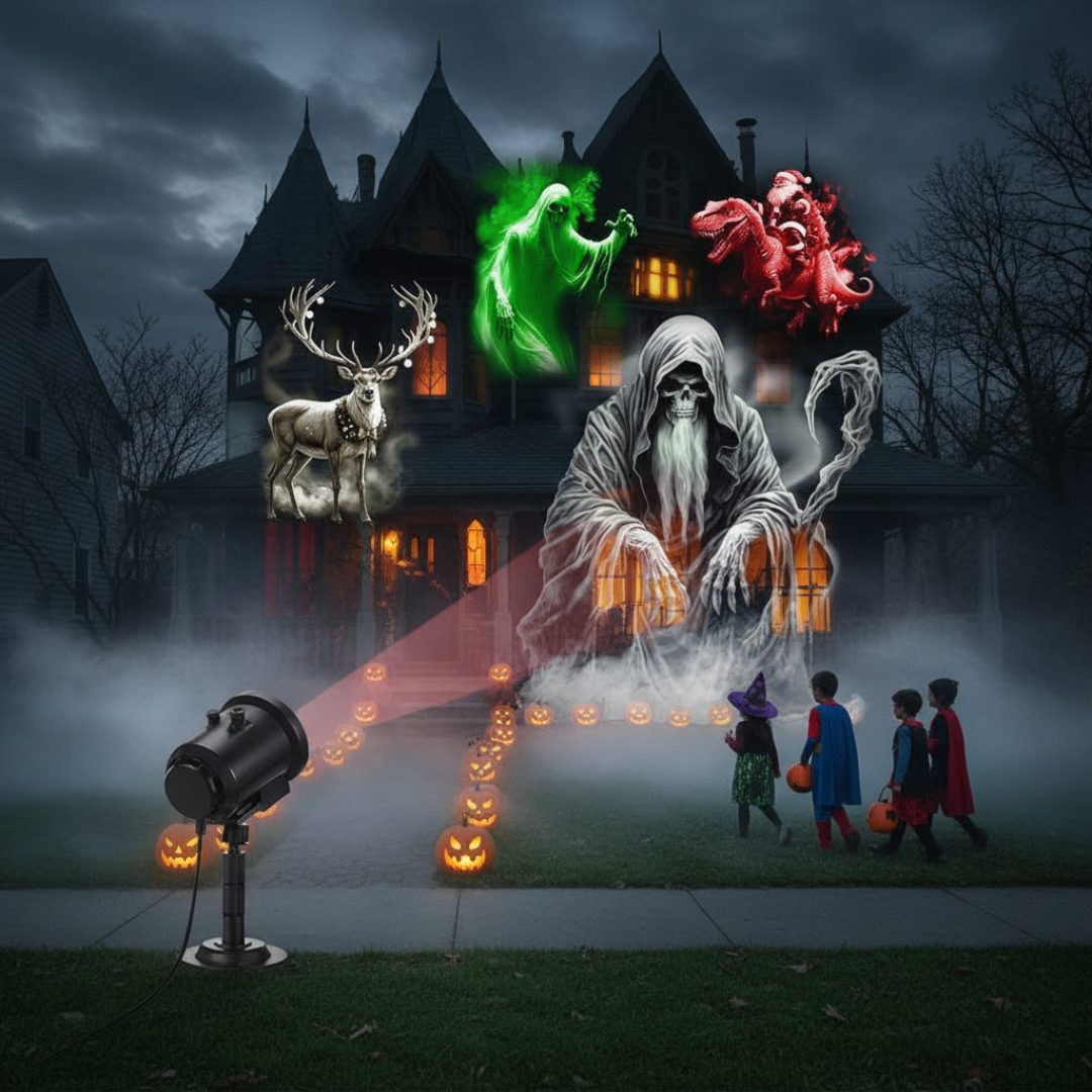 12 in 1 Halloween Outdoor Projection Lights