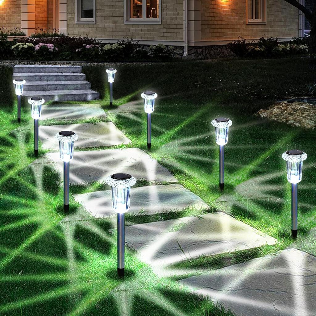 Driveway Solar Path Lights With Ground Stakes For Easy Setup-Solar Wind LED Chime