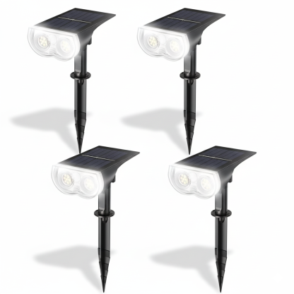 RGB Halloween Solar Lights Outdoor 2 Pack Waterproof Spotlights