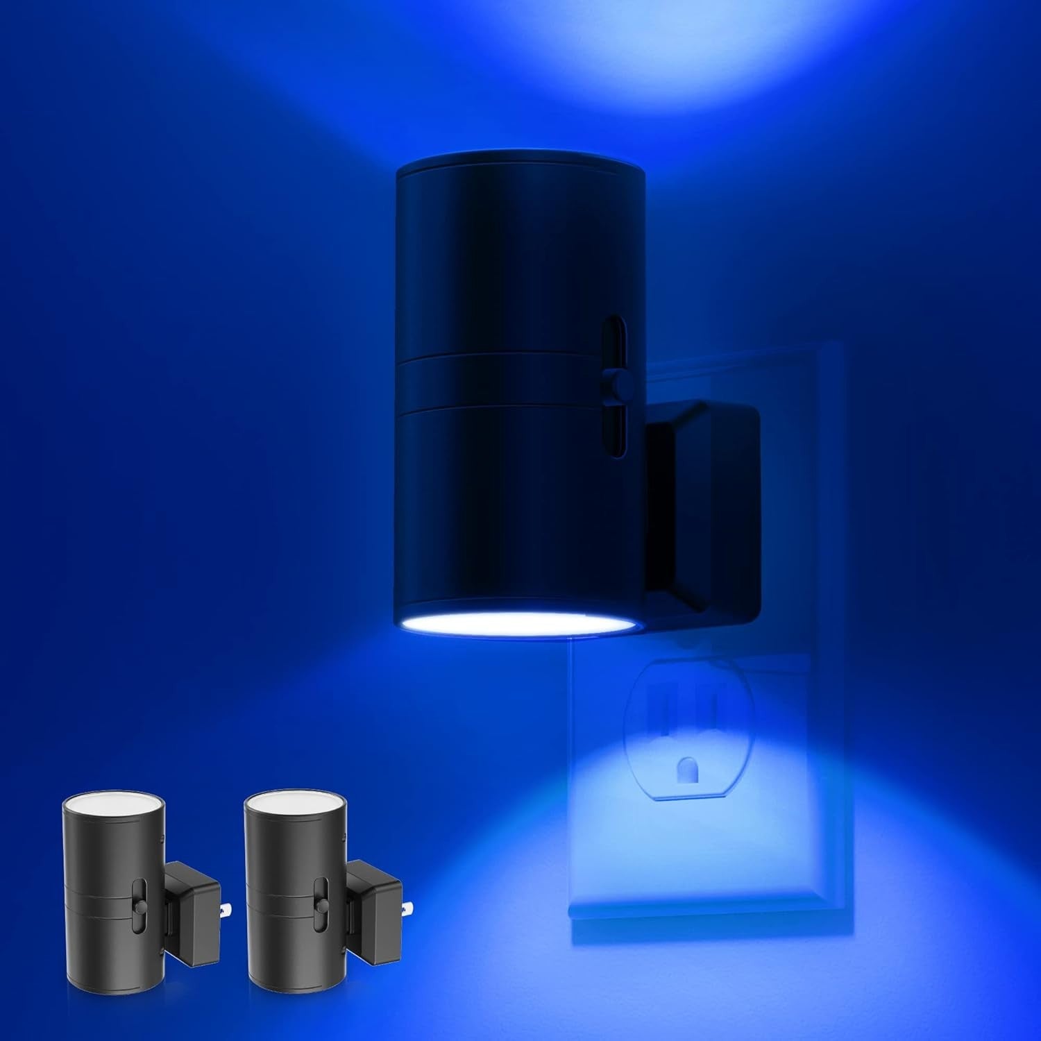 Amber LED Sleep Nightlights With Plug In Sensor And Dimming Option-Solar Wind LED Chime