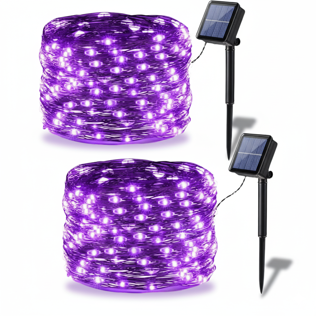 Pack Of 2 Outdoor Waterproof Landscape Solar Lights
