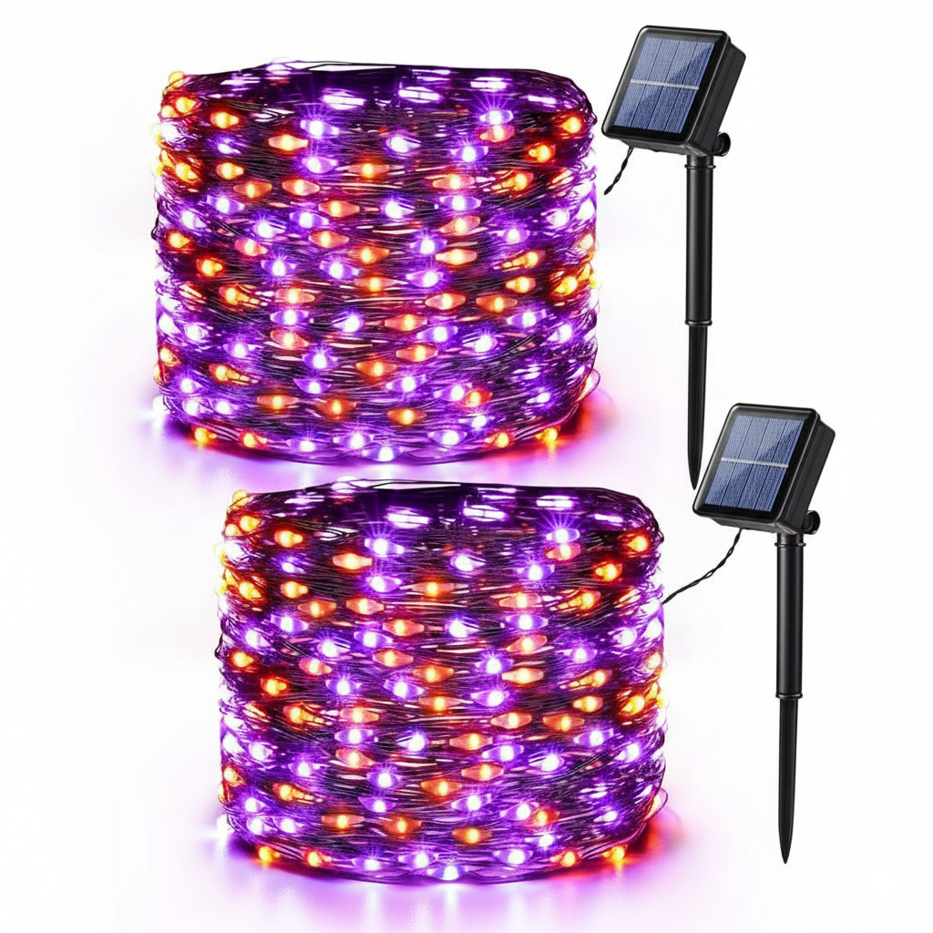 Pack Of 2 Outdoor Waterproof Landscape Solar Lights