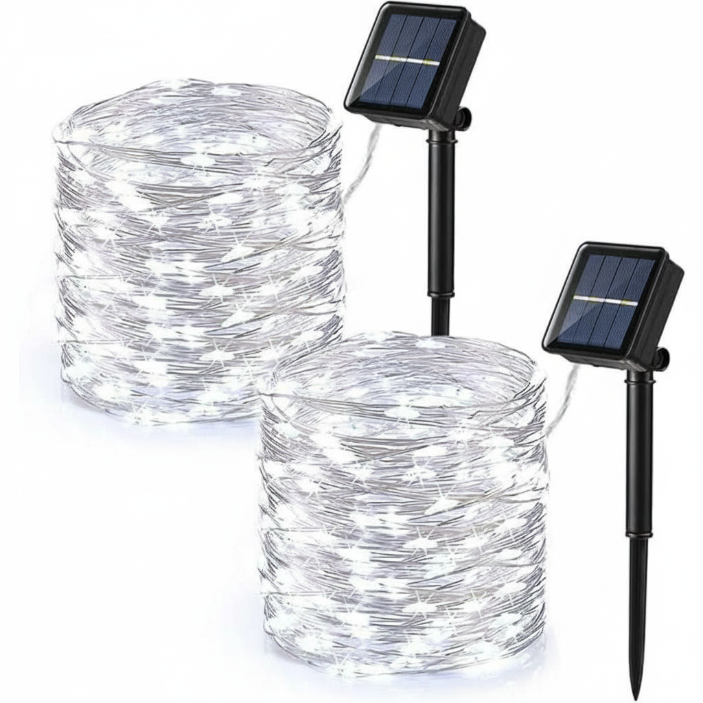 Pack Of 2 Outdoor Waterproof Landscape Solar Lights