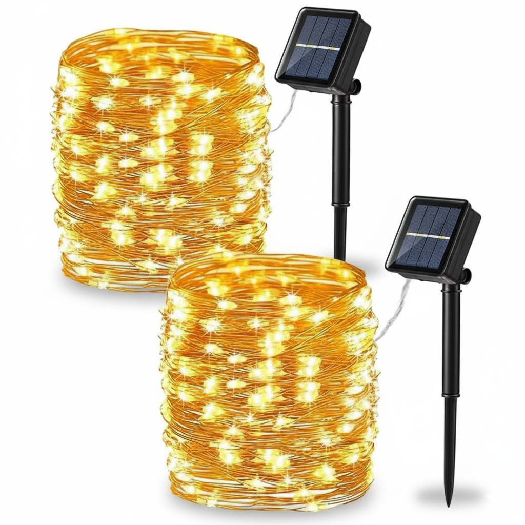 Pack Of 2 Outdoor Waterproof Landscape Solar Lights