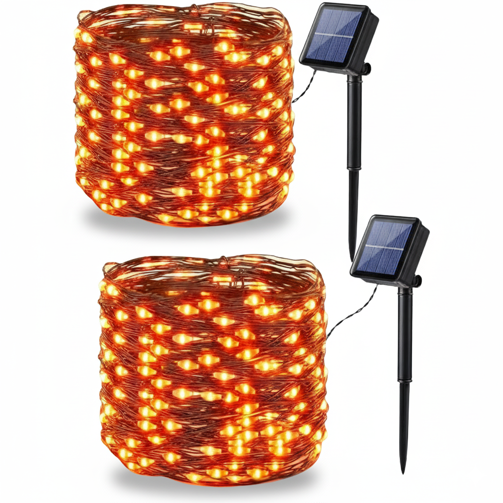 Pack Of 2 Outdoor Waterproof Landscape Solar Lights