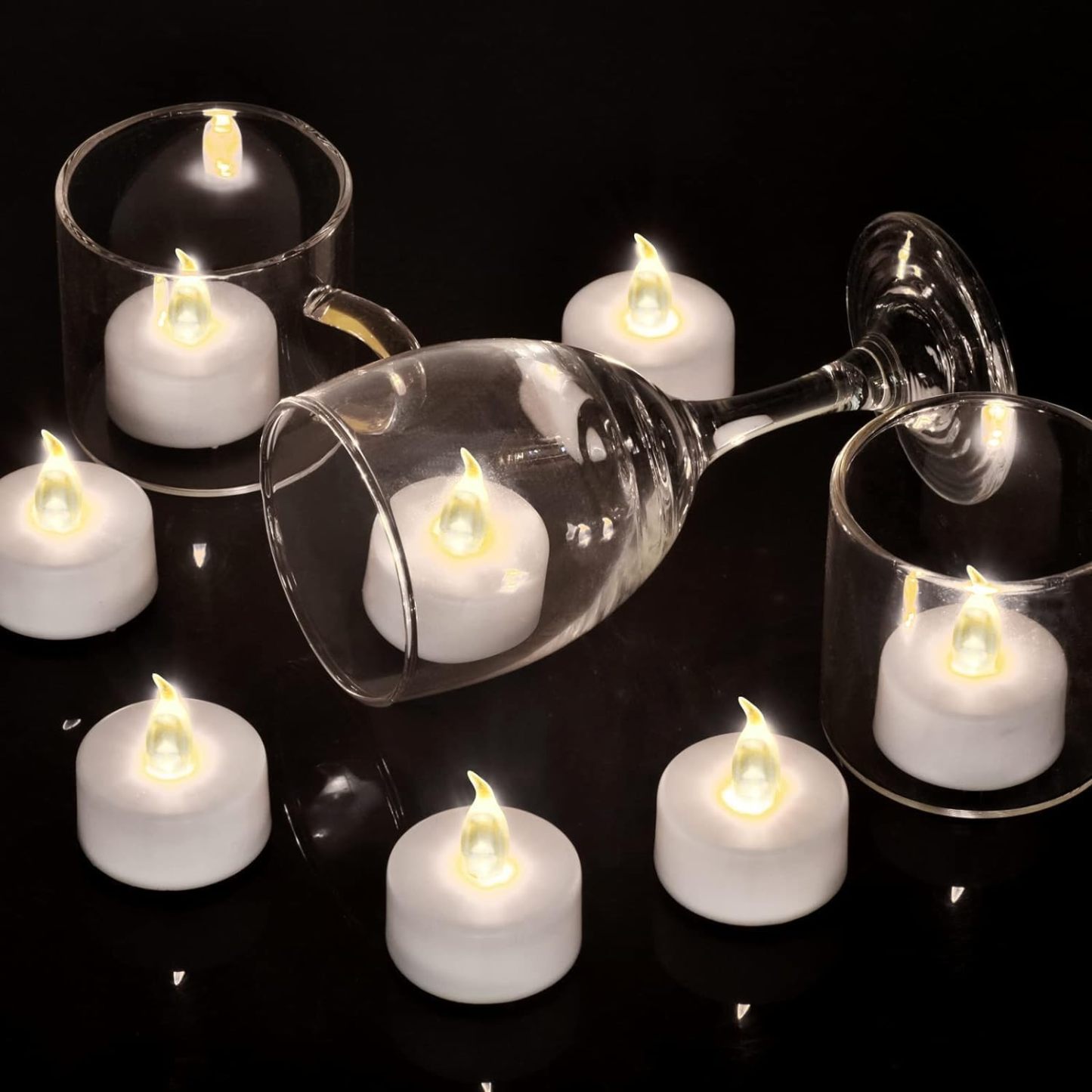 Battery Operated LED Tea Lights With Remote Control